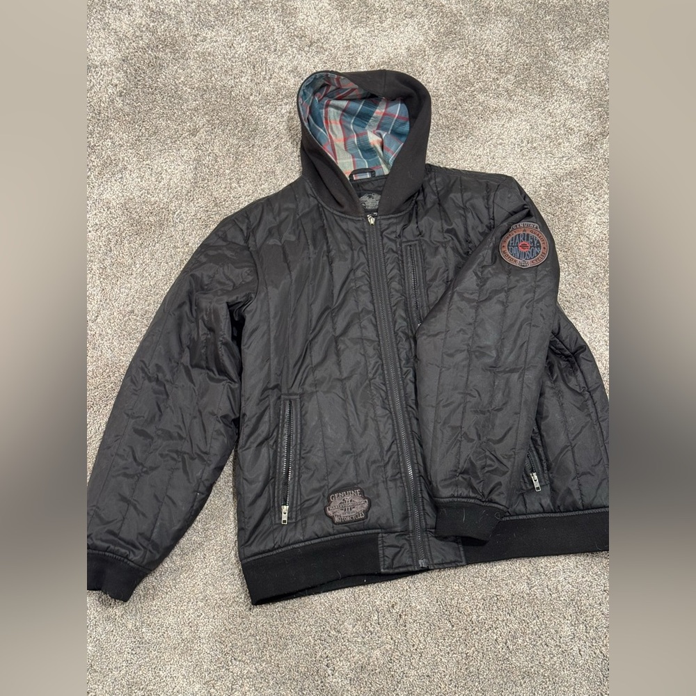 Harley Davidson hooded bomber jacket 3XL